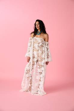Lian Lace Dress White