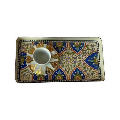 Persia Handpainted Rectangle Tray 