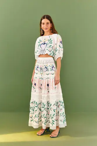 Summer Garden Crop Top