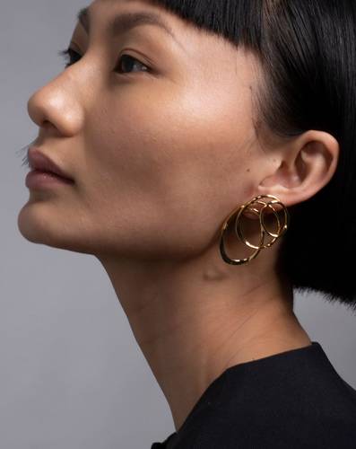 Twisted Gold Looped Ear Climber