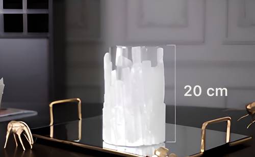 Medium Crystal Glass Candle Holder