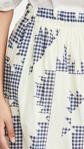 Gingham Quilted Skirt