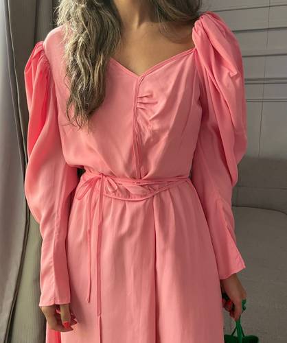 Riley Pink Wrap Dress