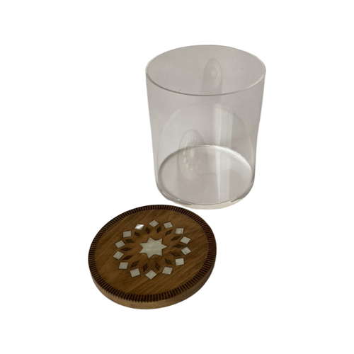 Plexi Box with Wood MOP Cover 