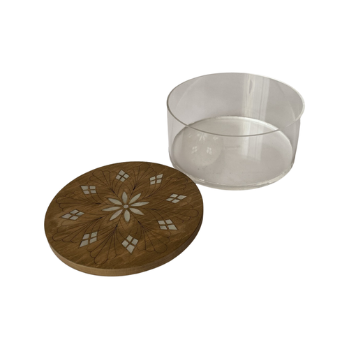 Plexi Box with Wood MOP Cover 