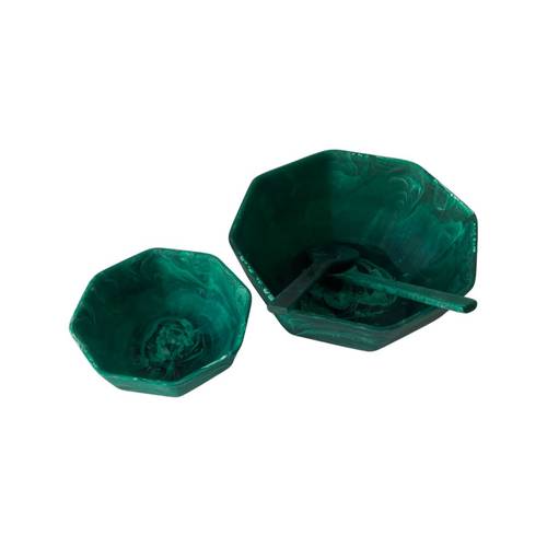 Salad Bowl Emerald Swirl L