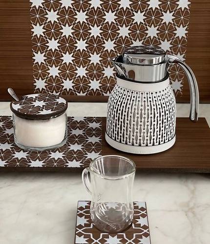 Thermal Leather Carafe 600ml-Ivory
