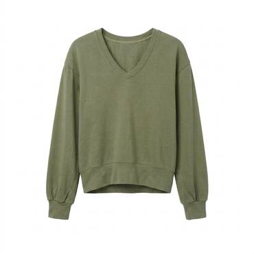 V Neck Pullover Green