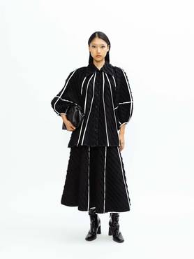 Tilly Yarn-Wool Skirt Onyx