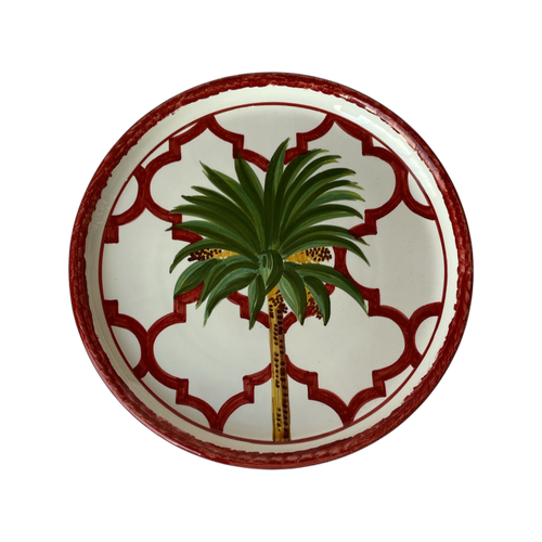 Palm Tree Hand Painted Plate