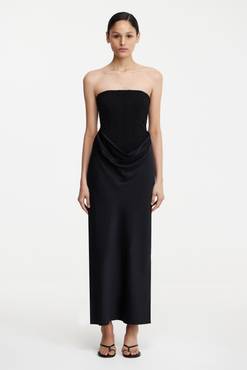 Sofiya Strapless Maxi Dress Black
