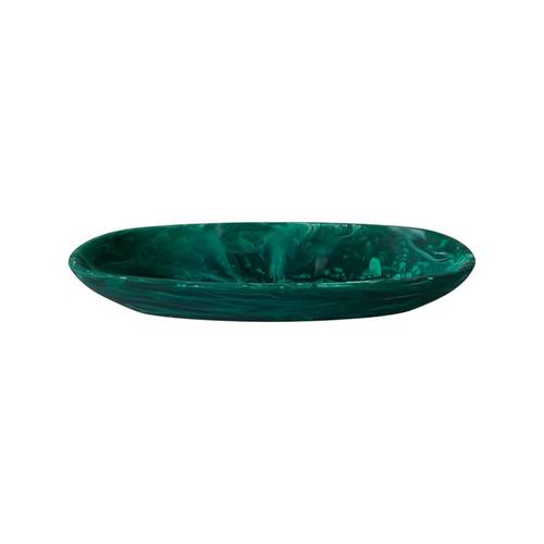 Boat Bowl Emerald Swirl