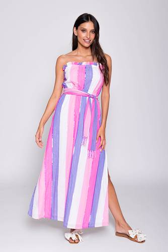 Sequin Candy Stripes Dress