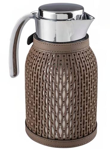 Thermal Leather Carafe 1 Litre-Brown