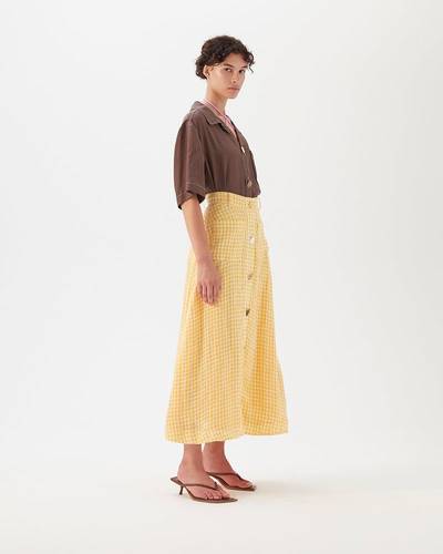 Yellow Gingham Skirt