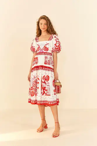 Rio Tiles Midi Dress