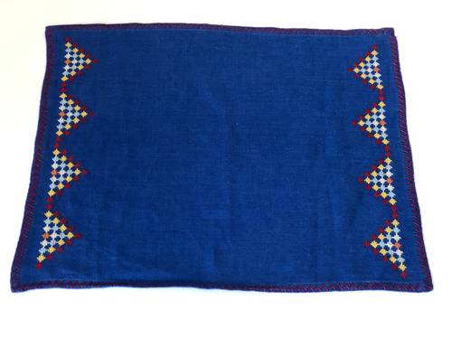 Blue Embroidered Placemat