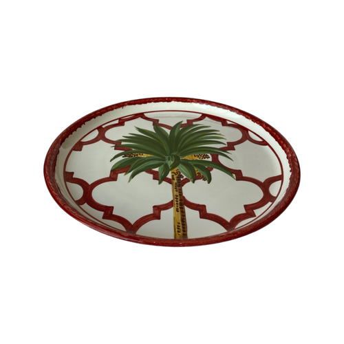Palm Tree Hand Painted Plate