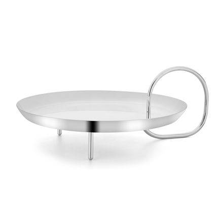 Silver Plate with Loop