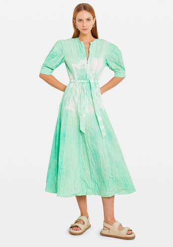  Zipper Dress Tie Dye Mint