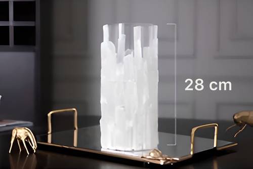 Large Crystal Glass Candle Holder