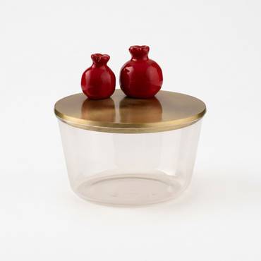 Pomegranate Candy Canister