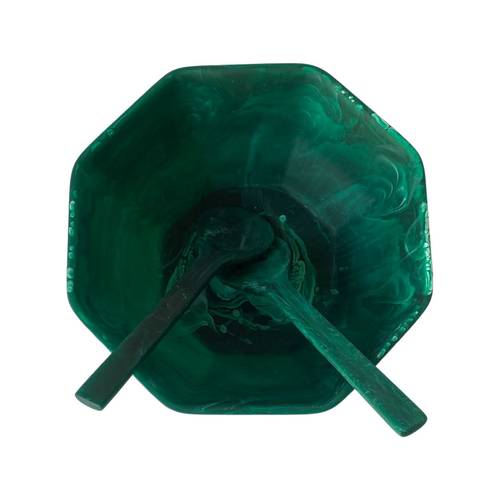 Salad Bowl Emerald Swirl L