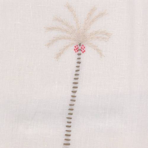 Palm Tree Embroidered Placemat Set 4 