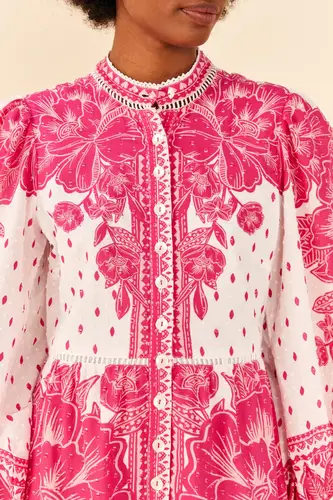 Tropical Woodcut Dress