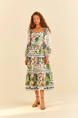 Summer Garden Midi Dress