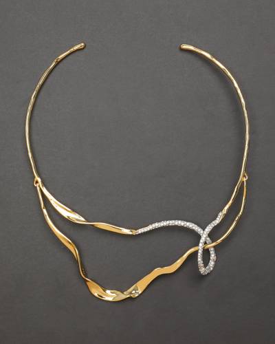 Looped crystal collar