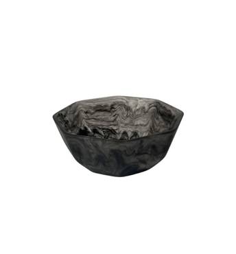 Salad Bowl Black Swirl S