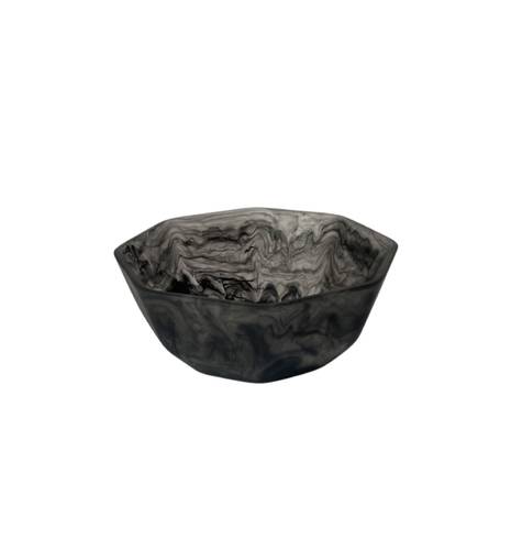 Salad Bowl Black Swirl S