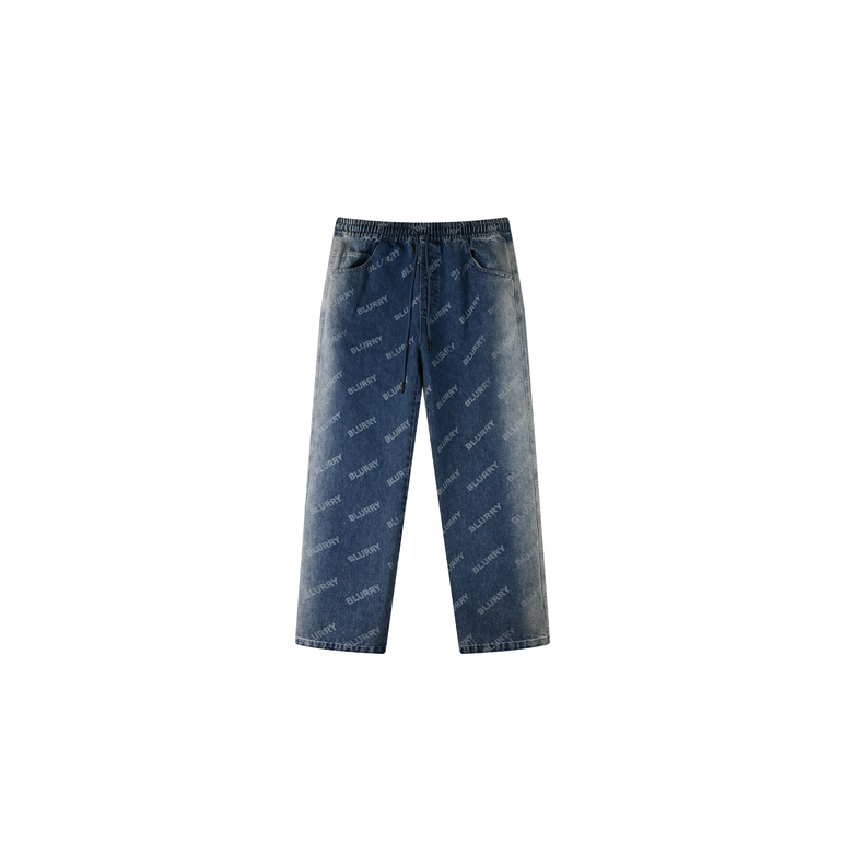 Blue Pattern Jeans (Unisex)