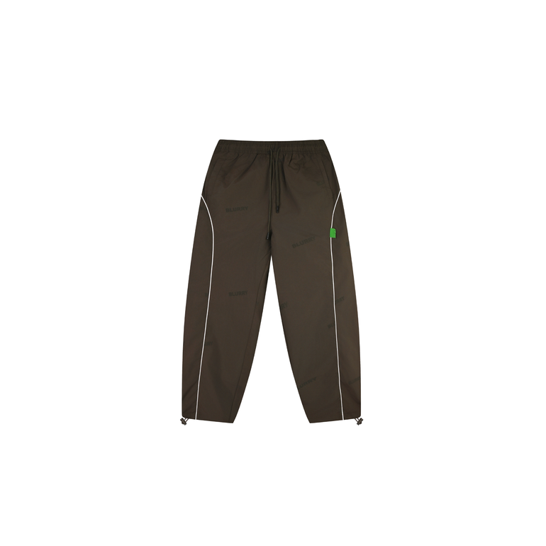Khaki  Parachute Wide Leg With Logo Pattern (Unisex)