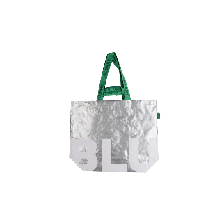 silver carrier bag