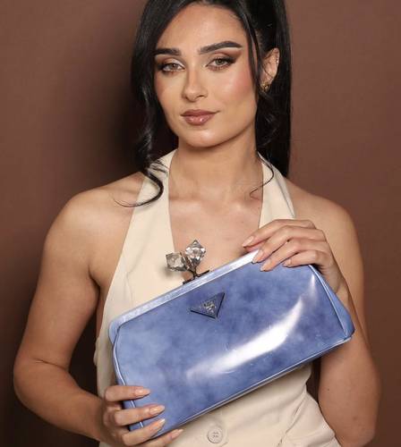 Prada crystal clutch