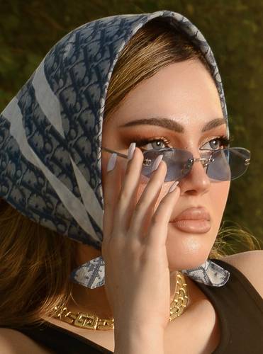 Chanel blue sunglasses