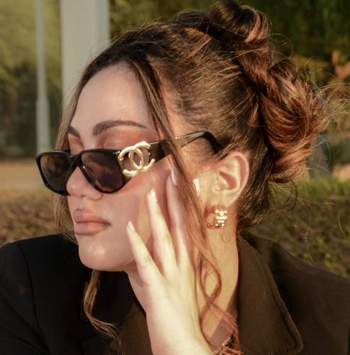 Chanel black sunglasses