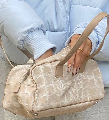 Chanel cloth vintage bag