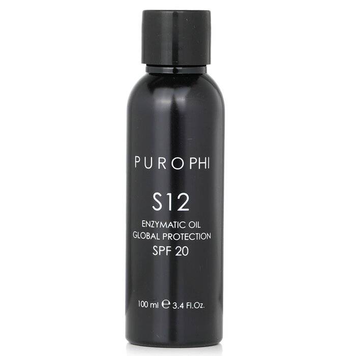 زيت حاصن عالمي أنزيمي S12 SPF 20 (مقاوم للماء) 100ml/3.4oz من بوروفي