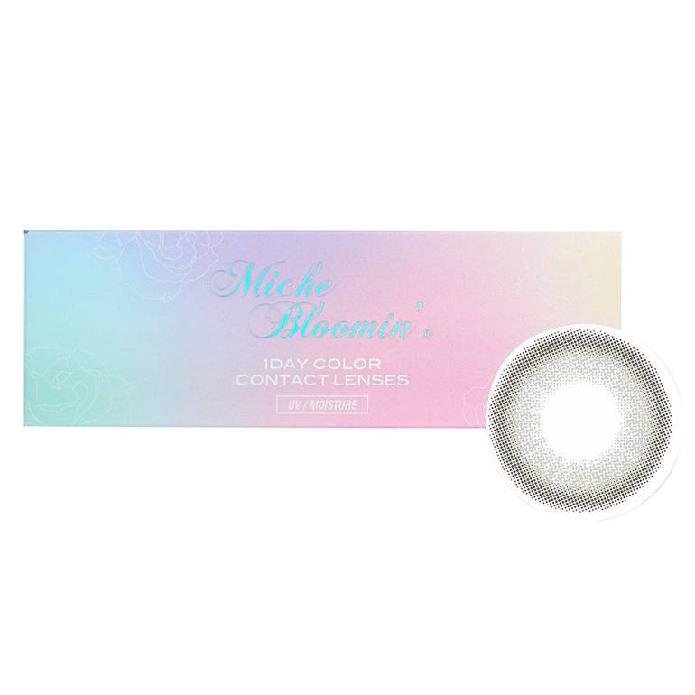 Iris Glow 1 Day Color Contact Lenses (506 Opal Gray) - - 3.50 by Miche Bloomin'