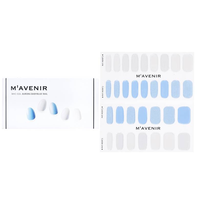 Nail Sticker (Blue) - # Aurora Babyblue Nail by Mavenir