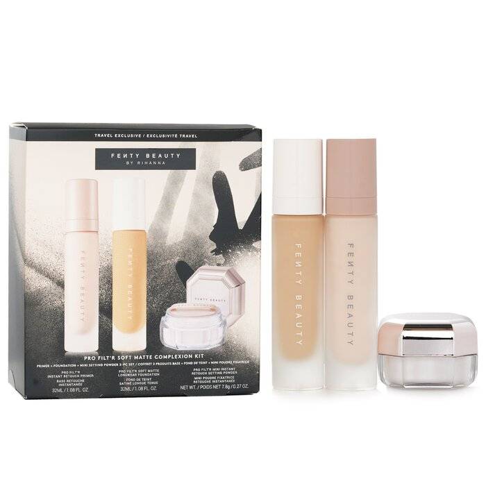 Pro Filt'R Soft Matte Complexion Kit: Foundation 32ml + Primer 32ml + Instant Retouch Setting Powder 7.8g - #190 3pcs by Fenty Beauty by Rihanna