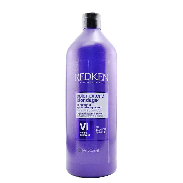 مرطب تمديد اللون بلونداج مع صبغة أرجوانية للشعر الأشقر (حجم صالون) 1000ml/33.8oz من Redken
