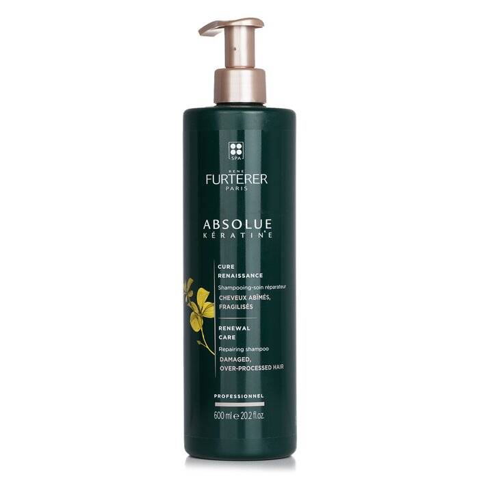 Absolue Kèratine Renewal Care Repairing Shampoo - Damaged, Over-Processed Hair (Salon Product) 600ml/20.2oz by Rene Furterer