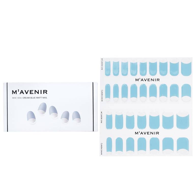 Nail Sticker (Blue) - # Cream Blue Matt Nail by Mavenir