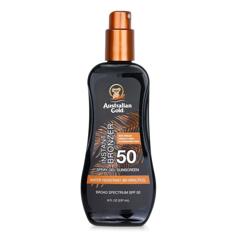 Spray Gel Sunscreen SPF 50 with Instant Bronzer by Australian Gold