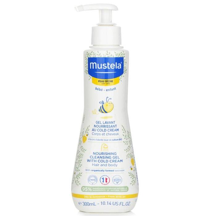 جل منظف ومغذٍ بالكريم البارد للشعر والجسم - للبشرة الجافة 300ml/10.14oz من Mustela