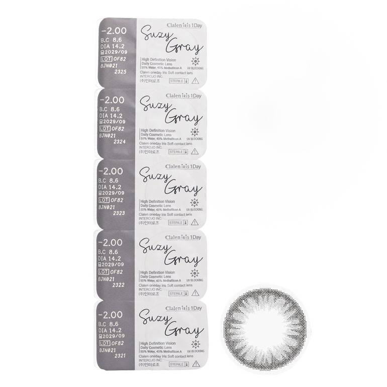 Iris 1Day Suzy Gray -2.00 من Clalen